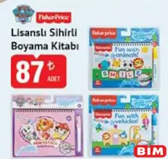 FİSHER PRİCE LİSANSLI SİHİRLİ BOYAMA KİTABI fiyat ve kampanya bilgisi